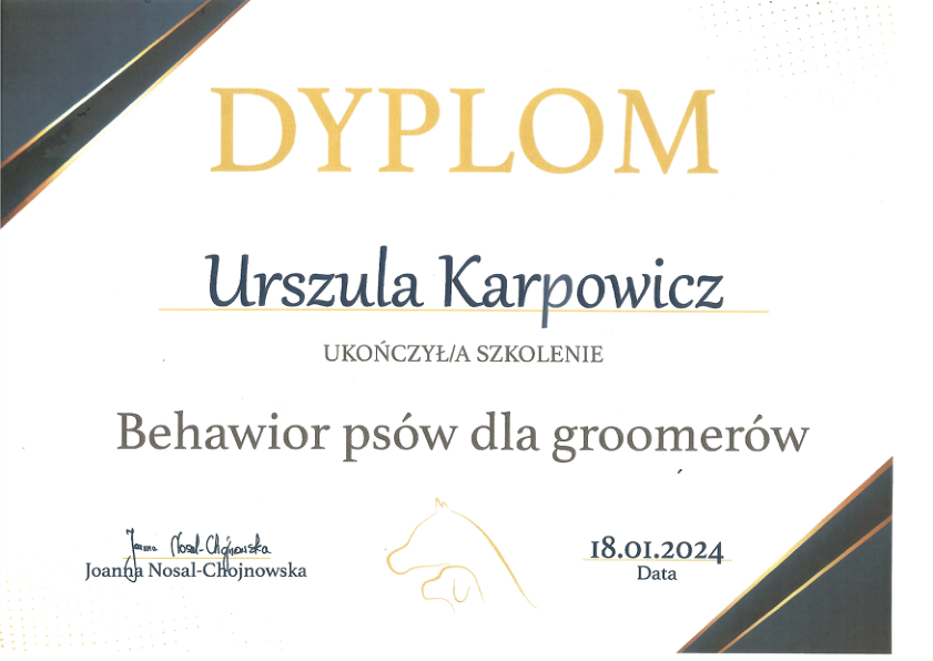 Behawior psów dla groomerów 2024